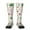 2 Black-2, variant on Winter Christmas And New Year Deer print thigh-high socks, crafted for both men and women with a stretchy, high-opaque design perfect for daily wear