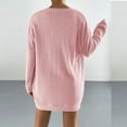 thumbnail image 3 of Women's 3 Pieces Loungewear Set Strapless Tank Top Shorts Long Loose Cardigan Casual Pajama Set Pink L, 3 of 3