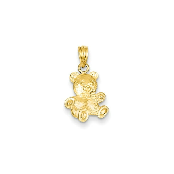 Icecarats 14k Yellow Gold 2 D Teddy Bear Pendant Charm Necklace Baby Com - Gold Bear Pendant Icecarats 14k Yellow Gold 2 D Teddy Bear Pendant Charm Necklace Baby Com - Gold Bear Pendant