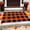 Brown, variant on Christmas Fall Outdoor Rug Orange Plaid Outdoor Rug Hand-Woven Check Rug Layered Doormats for Front Door Porch Farmhouse Entryway