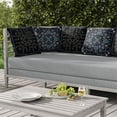 thumbnail image 6 of Vine Visions Indoor/Outdoor Pillow with Removable Cover in Black 26x26, 6 of 6