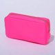 thumbnail image 1 of Nuevo bolso de maquillaje de verano, color naranja y rosa, bolsas de parches de letras de tela personalizadas, bolsa de cosméticos con cremallera de nailon de viaje para regalo, personalizada, 1 of 5