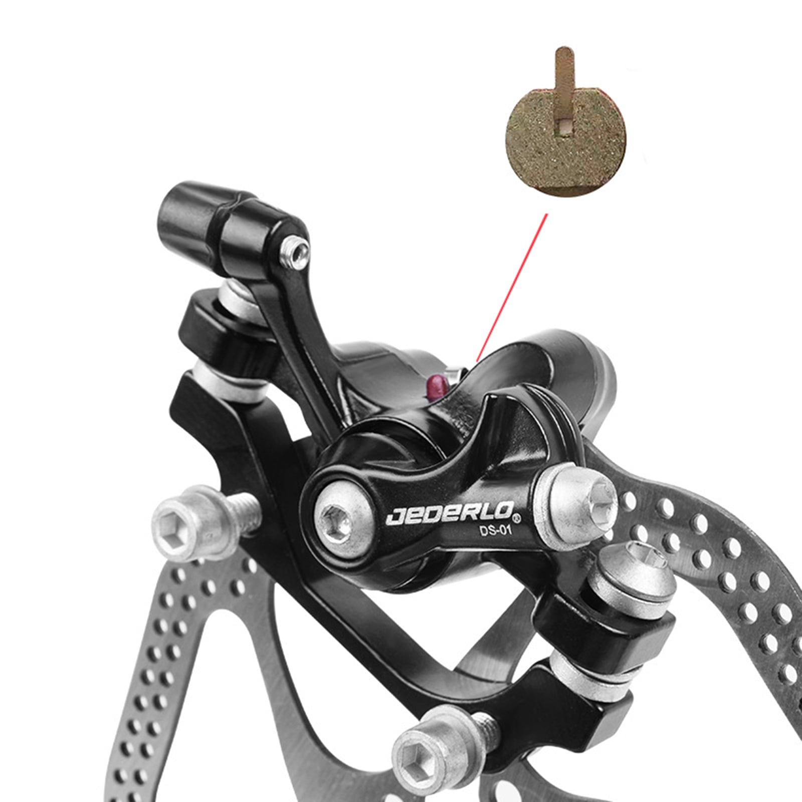 Frein à Disque Mécanique Vélo – Alliage Aluminium, Puissance élevée, Dissipation Thermique – Compatible Disque 160 Mm (arrière) Ou 180 Mm (avant)