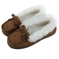 thumbnail image 5 of Jessica Simpson Girls Micro Suede Moccasin Indoor Outdoor Slipper Shoe, 5 of 9
