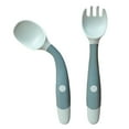 thumbnail image 4 of Toddler Utensils Baby Spoons Angle Head Lightweight Holding Utensils for Baby Good Habit Eating Training, 4 of 5