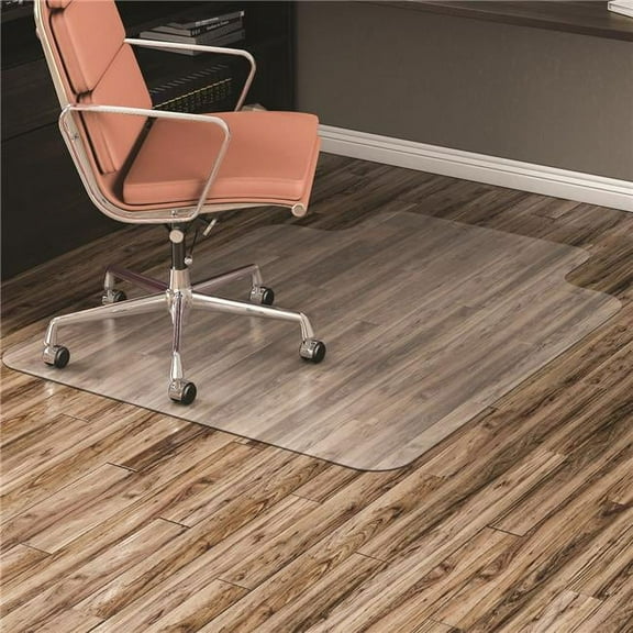 Deflecto  Vinyl Textured Non-Studded Chair Carpet with Lip - Clear - 36 x 48 in.
