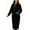 A Black, variant on UVN Women Robes Winter Long Sleeve Bathrobe Plush Warm Premium Robe Soft Fluffy Sleepwear Nightgown with Pockets