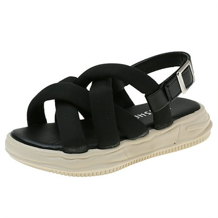 

Engtoy Girls Kid s Woven Belt Sandals Fashion Summer Outdoor Walking Shoes