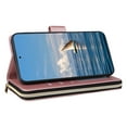 thumbnail image 3 of Allytechgroup Galaxy S25 Edge Wallet Case with Zipper Pocket & Cards Slots, Crossbody Lanyard + Hand Strap Stand Shockproof PU Leather Flip Cover Phone Case for Samsung Galaxy S25 Edge, Rosegold, 3 of 7