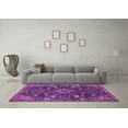 thumbnail image 3 of Ahgly Company Indoor Rectangle Medallion Purple Traditional Area Rugs, 5' x 8', 3 of 4