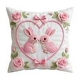 thumbnail image 2 of Valentine's Day Heart Design Pillowcase, Festive Sofa Cushion Decoration for Living and Bedroom Spaces, 2 of 6