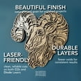 thumbnail image 5 of 20 Pack | 3mm 1/8th inch Premium Baltic Birch Plywood, 12” x 19”, Glowforge Ready, Hand Selected, Unfinished, Laser Engraving, CNC, Scroll Saw, by Craft Closet, 5 of 6