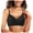 Black, variant on Women Lactation Bra Thin Cavity Cup Breathable Maternity Push Up Sag Support Nursing Underwire Comfort Blue L