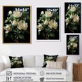 thumbnail image 4 of Designart "Artistic Beige Magnolia Beauty" Magnolias Wall Art Living Room, 4 of 7