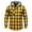 C-Yellow, variant on Axiiglly Flannel Shirt for Men, Plaid Long Sleeve Button Down Drawstring Hooded Sweatshirts with Pockets, Casual Loose Fitted Travel Work Hooded Jackets