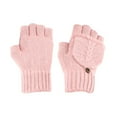 thumbnail image 6 of AuroraX Warm Usb Heated Fingerless Gloves Convertible Knit Pink Winter Gloves Dual-Side Heating (Palm & Back) Cold Weather Mittens, 6 of 6