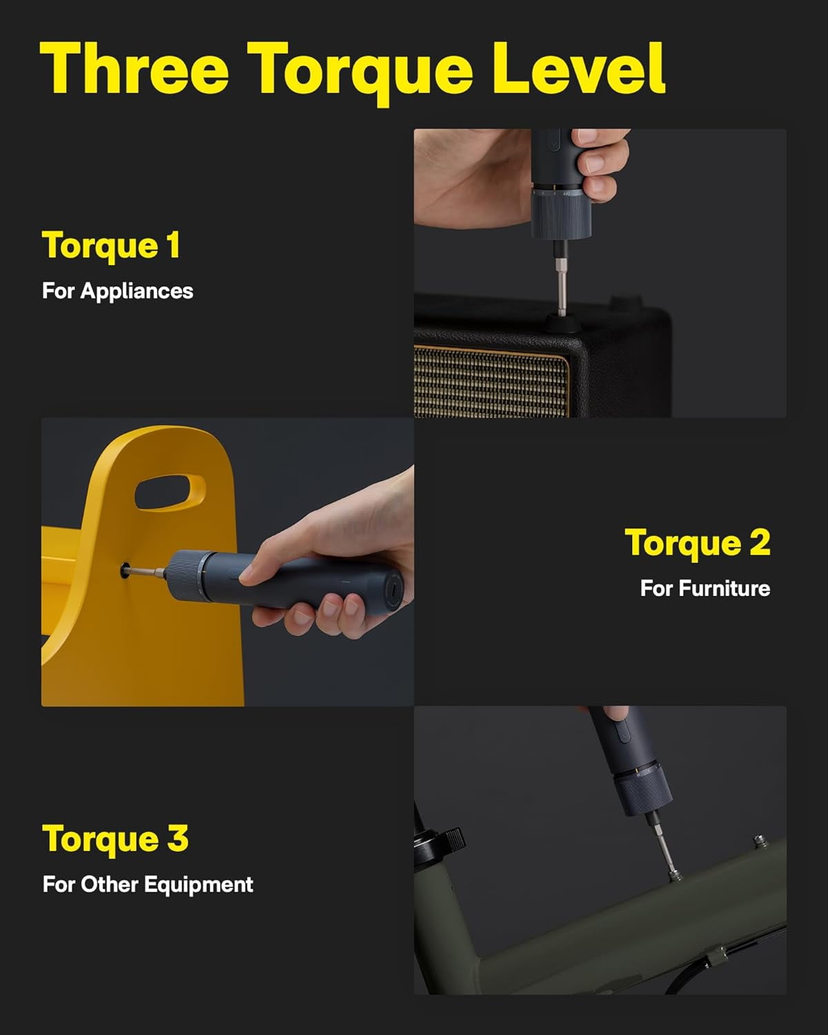 18-Piece Tool Kit, Electric Screwdriver w/LED, 3 Torque, 10 Bits, Basic Home Tool Kit - Compact & Portable w/Hidden Buckle, Home Repair Set for  Projects/Dorm Repairs/Assembling