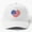 Orange, variant on Love The Usa, A Big Heart Filled With The Stars And Stripes. Cap Baseball Cap, Hats For Men, Gift For Him