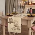 thumbnail image 2 of Table Runners 72 Inches Long Dress Scarves, Vintage Coffee Farmhouse Kitchen/Dining Table Runner, Coffee Tablerunners, Farmhouse Coffee Beans Drinking 18x72 Inch, 2 of 9