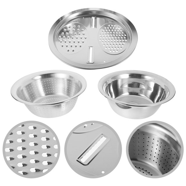 Greenadscape 3Ud Rallador Y De Verduras De Acero Inoxidable Con Drenaje Para Uso En Cocina
