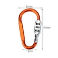 thumbnail image 5 of Security Carabiner,Travel Bag Luggage Security Carabiner Lock Locking Carabiner User-Friendly Design, 5 of 5