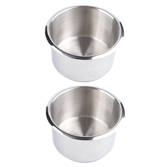 NIAIZEK Stainless Steel 2pcs Recessed Boat RV Drink Holders Non-Tipping Simple Design