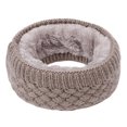 thumbnail image 4 of NIBOLOG Winter Men Women Solid Color Thicken Warm Thermal Knitted O Ring Collar Scarf, 4 of 5
