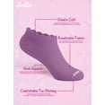 thumbnail image 2 of Justice Cushion No Show Socks for Girls with Scallop Edge for All Day Wear, 10 pk Pink Multi Color, 2 of 7