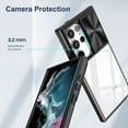 thumbnail image 5 of ELEHOLD For Samsung Galaxy S24 Ultra Case, Military Grade Protection Clear Slim Fit Anti-Yellowing Non- Slip Shockproof Protective Lens Cover Protection Case for Samsung Galaxy S24 Ultra,Black, 5 of 6