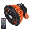 thumbnail image 2 of Ventilador de camping con luz, carga USB silenciosa, rotación de 180°, diseño de gancho portátil, ventilador de 5 LED para tienda de campaña al aire libre, 2 of 8