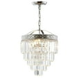 thumbnail image 2 of JONATHAN Y Wyatt 12" 2-Light Crystal LED Chandelier, Polished Nickel/Clear, JYL9006A, 2 of 8