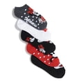 thumbnail image 5 of Disney Femmes Minnie Mouse Lot de 5 Invisibles, Rouge Noir Multicolore, Convient aux Pointures de Chaussettes 9-11 Convient aux Pointures de Chaussures 4-10.5, 5 of 5