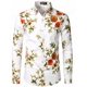 thumbnail image 1 of Camisas hawaianas con flores camisas casuales de manga larga camisas de moda para hombres blusas de playa cubanas ropa para hombres camisas con flores vuelta, 1 of 6