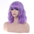 thumbnail image 3 of RightOn 14 Inches Light Purple Wig With Bangs Short Curly Wig for Women Daily Use, 3 of 4