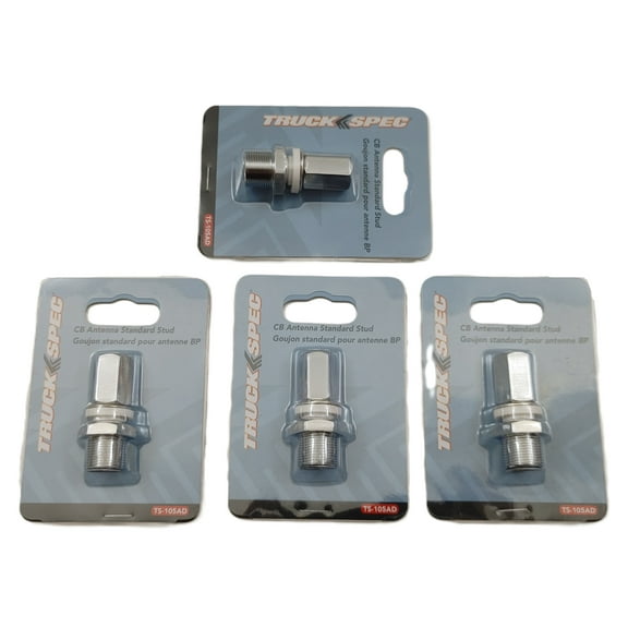 Lot of 4 TruckSpec TS-105AD CB Radio Antenna Standard SO-239 Stud Mount 3/8x24