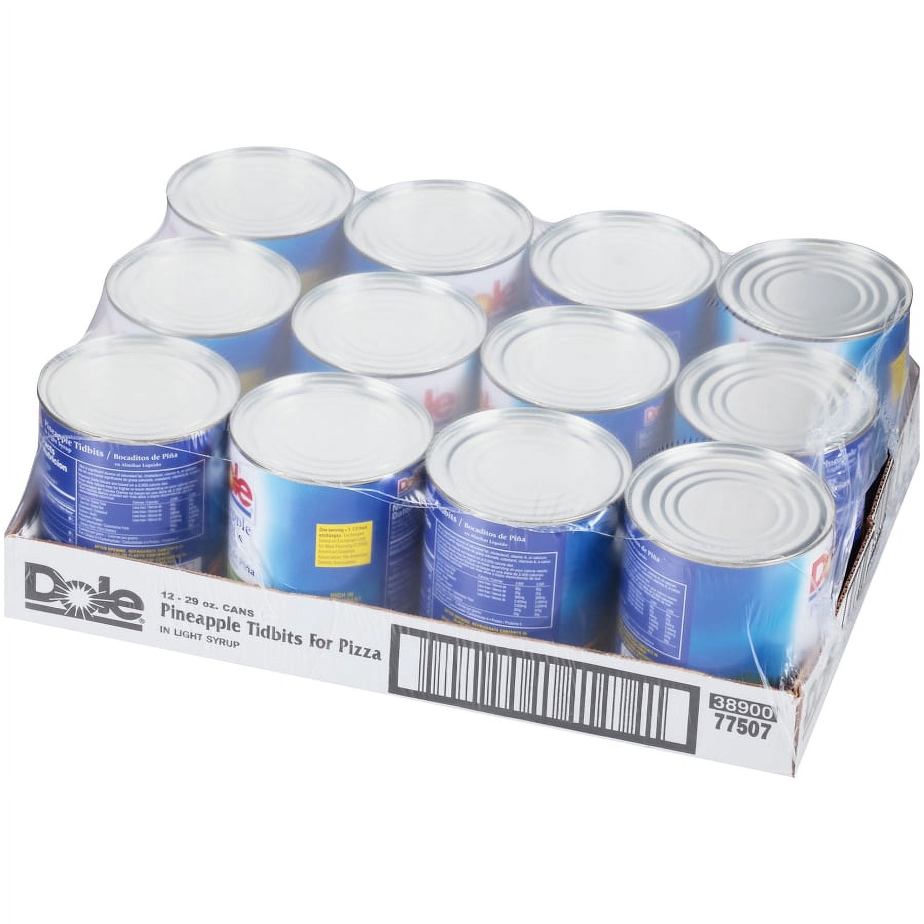 Price/Case)Dole In Light Syrup Pizza Tidbit Pineapple 29 Ounce Can