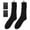 Black, variant on WAXIAYU 1 Pair Socks Cotton Double-layer Warm Battery Heating Socks Heated Thermal Socks Battery Operated Winter Warm Keeping Socks Not Included Battery