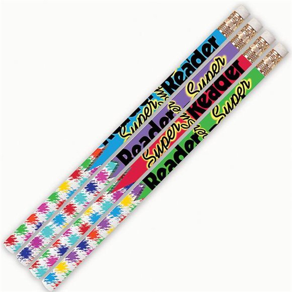 Musgrave Pencil MUS2339D-12 Super Reader Crayons Motivationnels Amusants - 12 Ozon