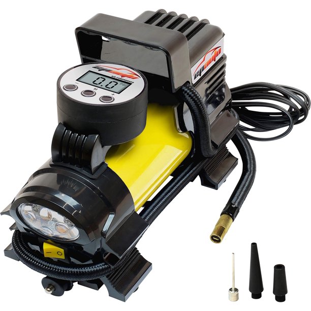 EPAuto 12V DC Portable Air Compressor Pump, Digital Tire Inflator