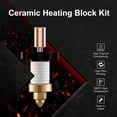 thumbnail image 3 of Ceramic Heating Block Kit, Fast Heat Transfer High  Enlarged Overall Hot Melt Section 3D Printer Ceramic Heating Block Kit  for Filaments, 3 of 7