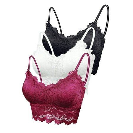 

3-piece women s lace bra set padded sports bra model Anne