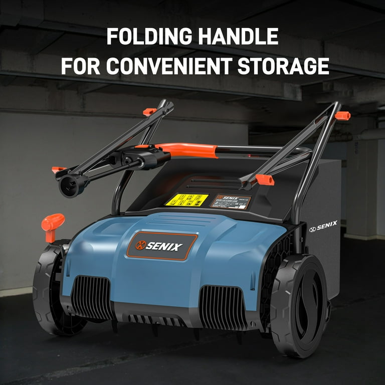 SENIX 12 Amp 12.6-Inch Corded Electric Lawn Scarifier and