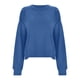thumbnail image 3 of Gibobby Sudadera oversize mujer Sudadera con cuello redondo para mujer(Azul,M), 3 of 4
