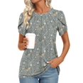 thumbnail image 2 of Top tipo túnica Addtoo para mujer 2025, casual, manga corta, 3XL, 2 of 5