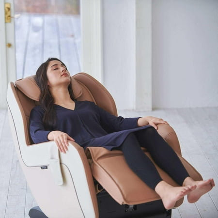 Synca Wellness - CirC+ Zero Gravity SLTrack Massage Chair - Brown