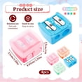 thumbnail image 2 of 4 Pack Eyebrow Makeup Pencil Sharpener,Eyeliner Sharpener,Multi Colors Cosmetic Lip Pencil Sharpener Hand Pencil Sharpener for Lip Liner,Dual Sharpener, 2 of 7
