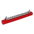 thumbnail image 4 of Marine Bus Bar, Power Distribution Block Temperature Resistance M6 Studs M4 Screws With Cover For Car RV Boat Black,Red, 4 of 8