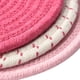thumbnail image 5 of Juego de agarraderas Juego de salvamanteles 100% hilo de algodón puro Juego de agarraderas para ollas calientes (Juego de 3) Posavasos elegantes, Almohadillas calientes rosa Jormftte LRWJ404-3, 5 of 6