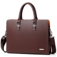 thumbnail image 1 of FSD.WG]Business Bag Leather Briefcase Shoulder Laptop Business Bag for Men, 1 of 6