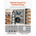thumbnail image 4 of VEVOR 4 x 4 ft Slat Wall Paneling PVC Grey Garage Slatwall with Modular Design, 4 of 9
